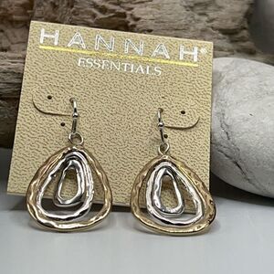 Gold Silver Dangle Hannah Earrings